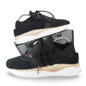 Puma Tsugi Shinsei Metallic Women US 6 Black Rose Gold Sneakers 366239 01